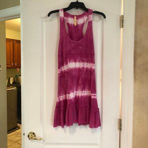 Pink & White Tie-Dye Sundress